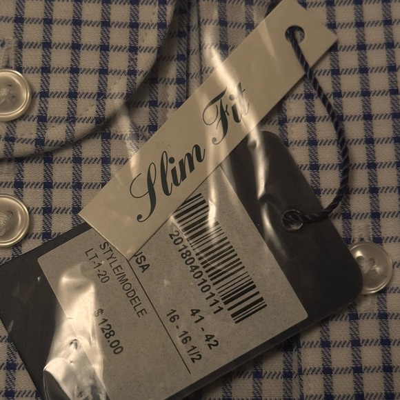 Blue Checkered Men's Shirt - Picture 4 of 4